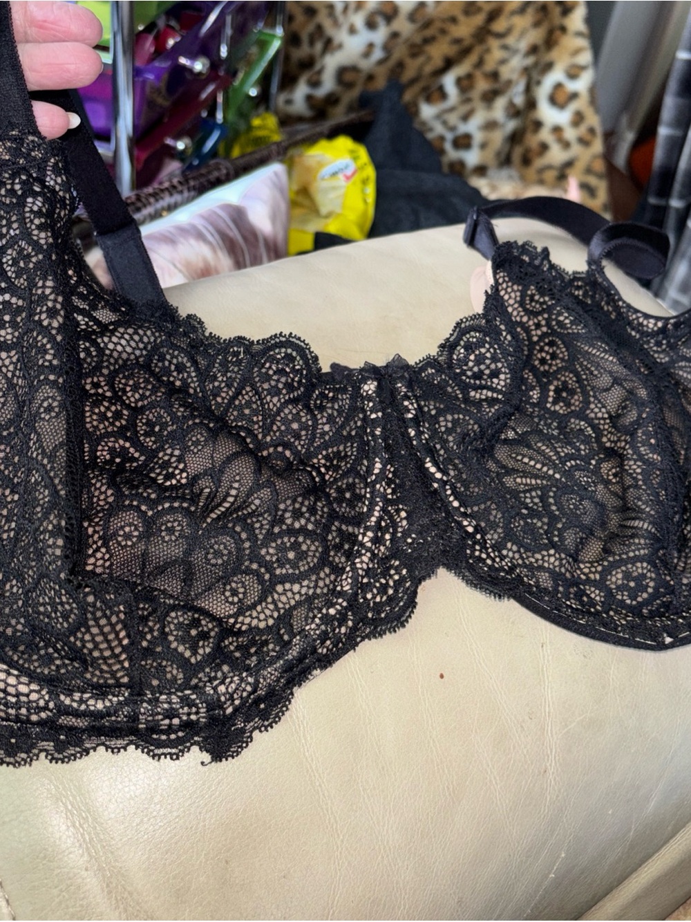 Torrid Curve Black Lace Underwire Full Support Bra Size 42DDD